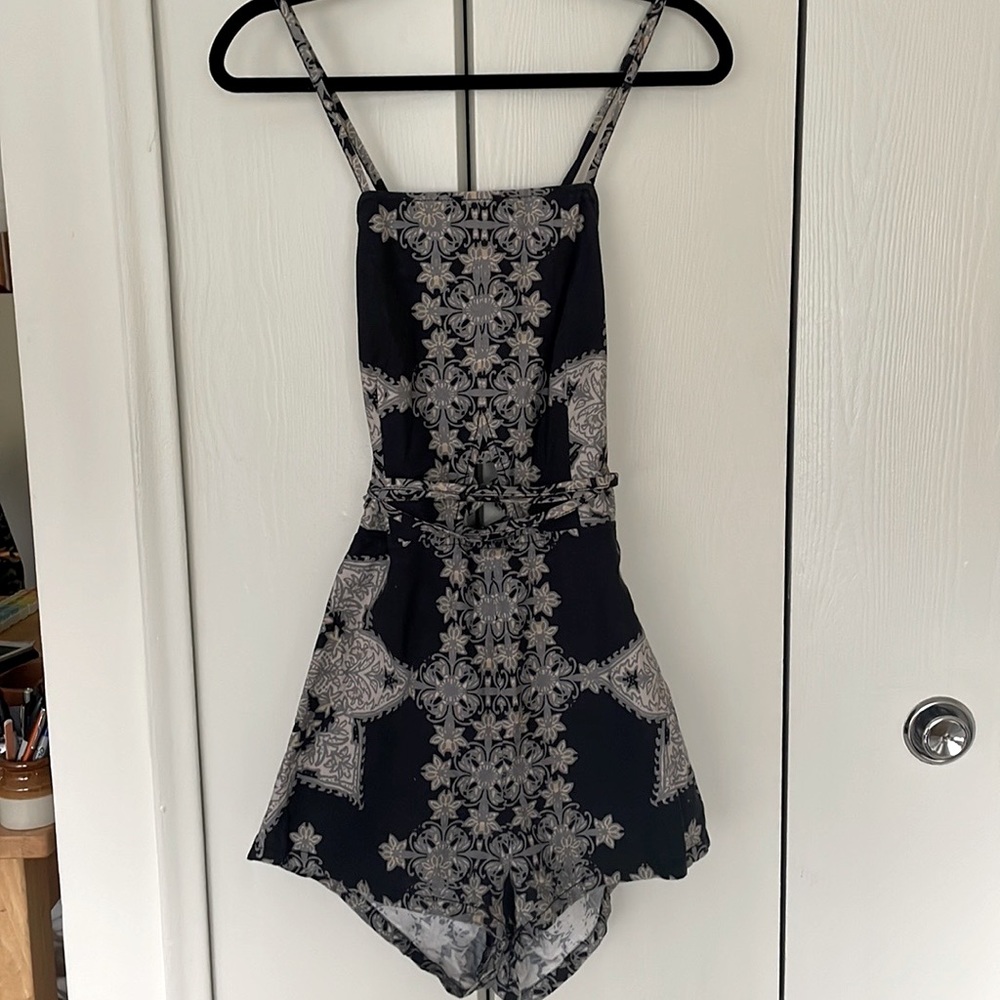 Free People Lattice Print Romper